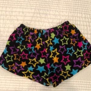 Fuzzy pj shorts
